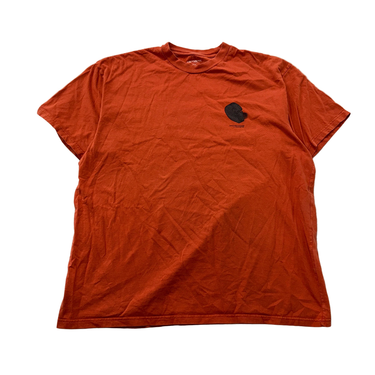 Carhartt WIP burnt orange graphic tee front