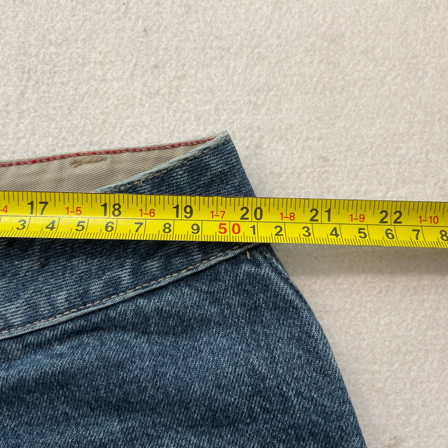 Marithe Francois Girbaud Men's Blue Denim Wide Leg Baggy Jeans Classic Size W40
