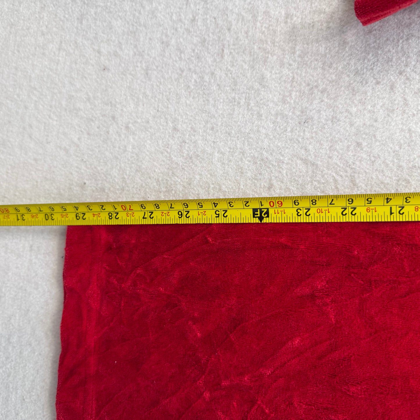 Vintage Juicy Couture Women's Bright Red Velour Straight Leg Track Pants Size L