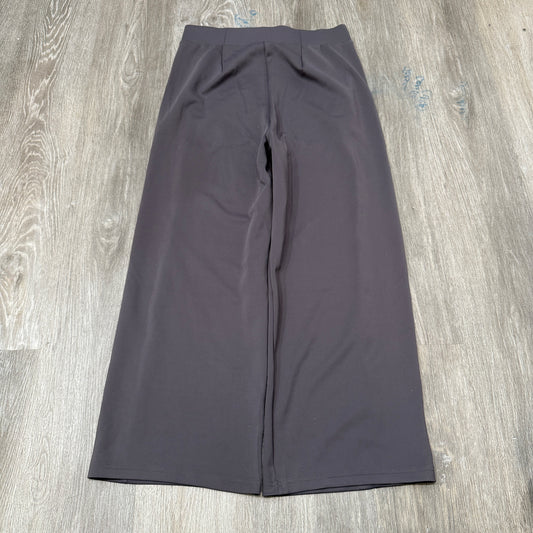 Adidas Women's Gray Strata Wide Leg Pant Loungewear Athletic Pockets Logo Size M