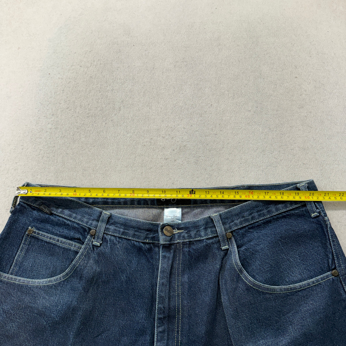 Sean John Dark Wash Baggy Denim Shorts Size 40 photo 5