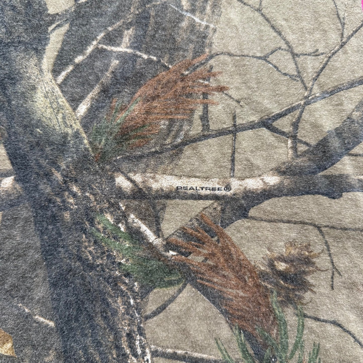 Russell Outdoors Men's Realtree Cotton T-Shirt Short Sleeves Crewneck Y2K Size S