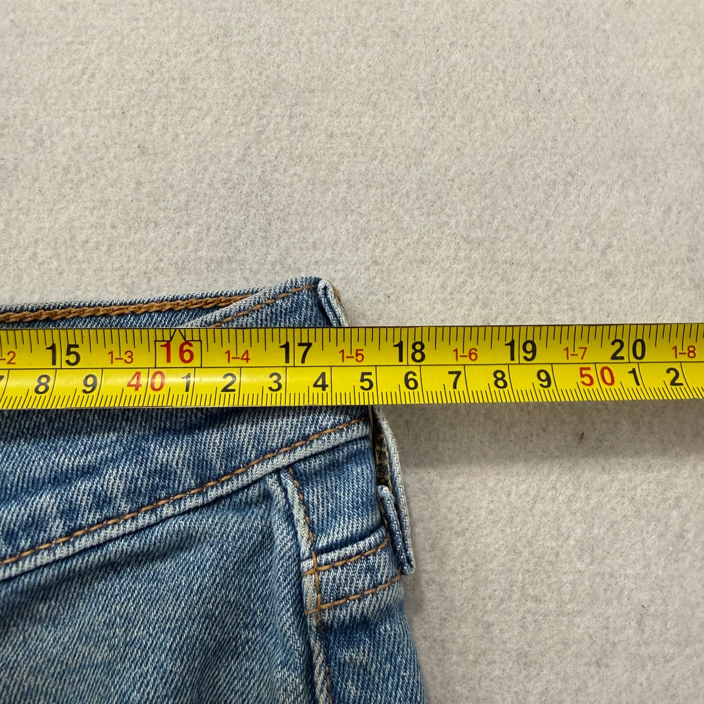 Levi's 527 Men's Blue Denim Jeans Zip-Fly Pockets Classic Stained Size 36x30