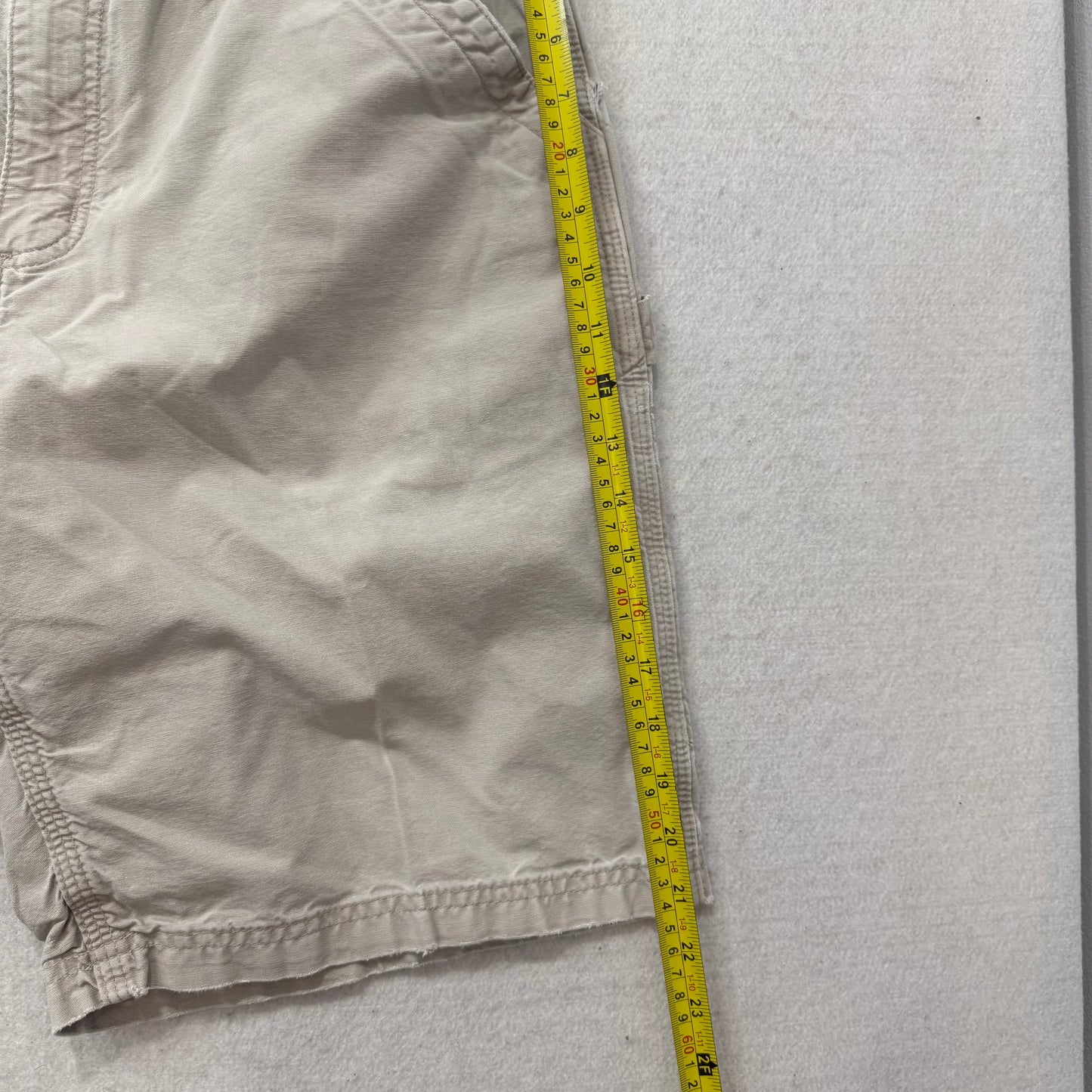 Carhartt Mens Tan Cotton Loose Fit Carpenter Shorts Utility Pockets Logo Size 34