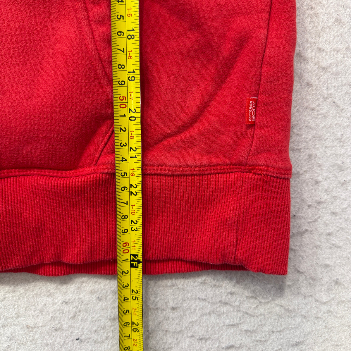 Cotton On Body Wellness Club Women's Red Pullover Hoodie Pockets Classic Size S
