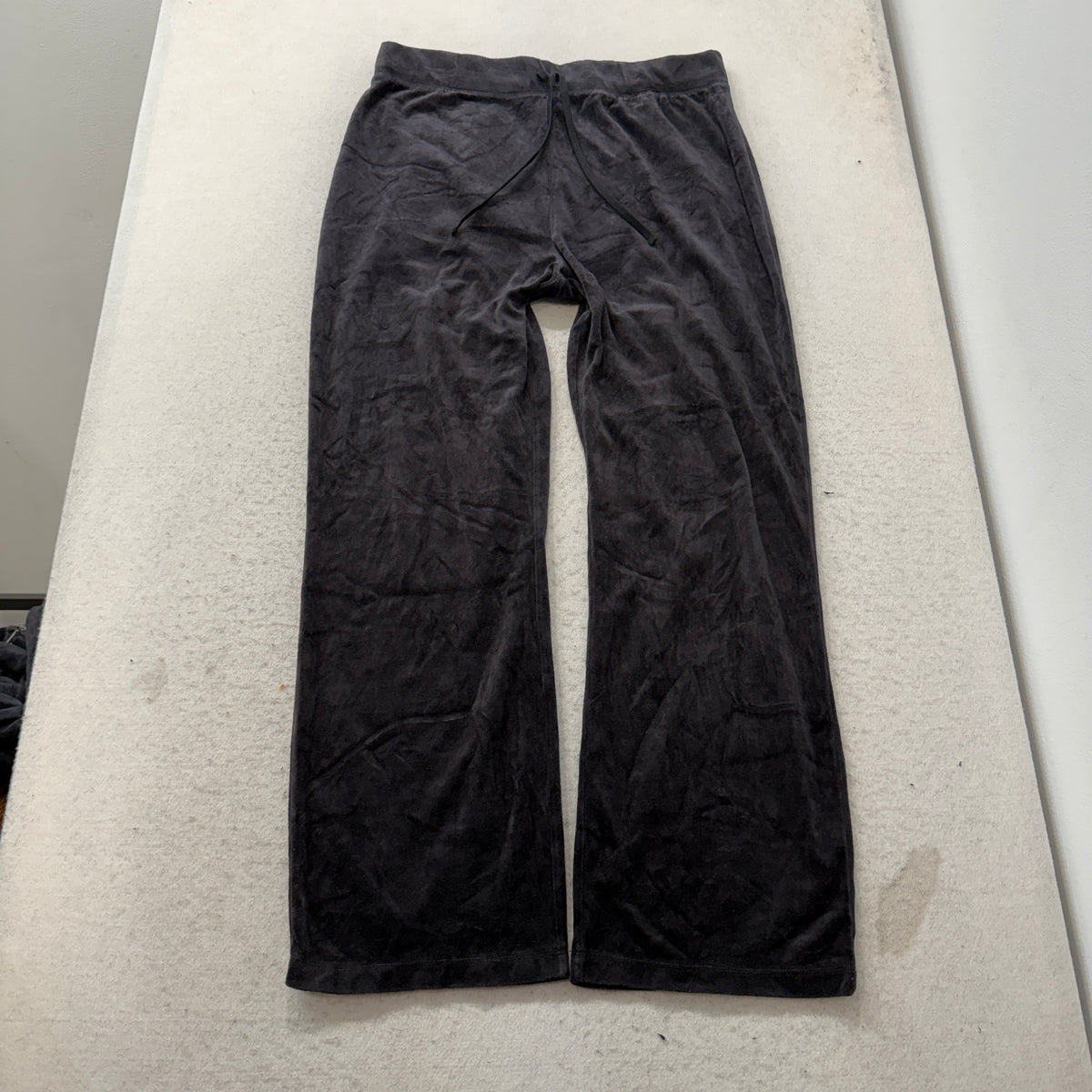 Juicy Couture Scottie Dogs Women's Black Velour Tracksuit Set Hoodie & Pant - XL