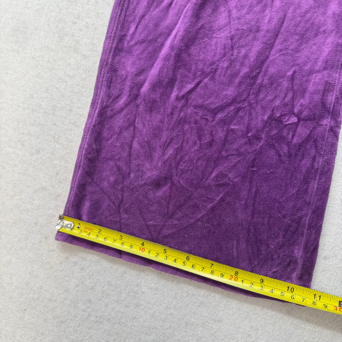 Juicy Couture Womens Purple Velour Flared Track Pant Loungewear Low Rise Size XL