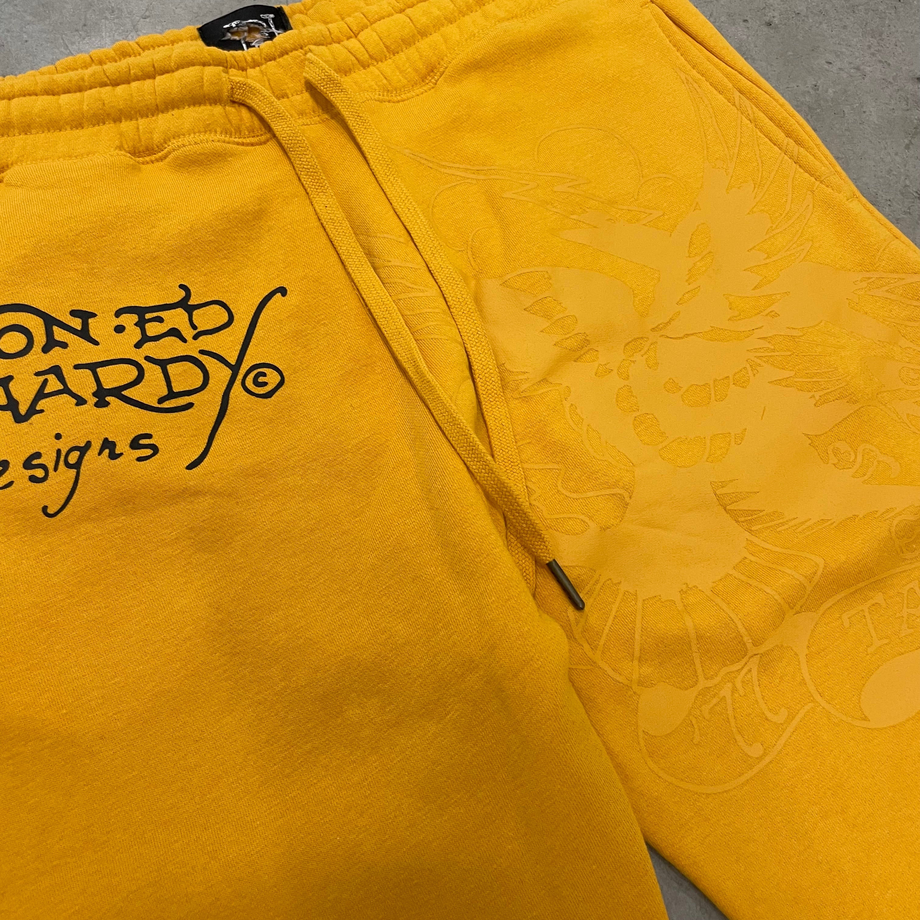 ED HARDY “Panther Snake” GOLD BOOTCUT PANTS