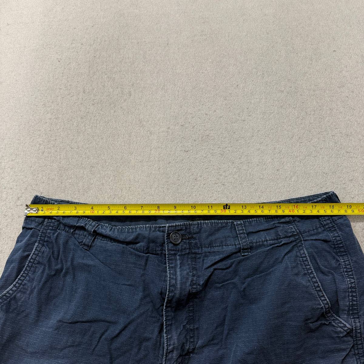 Gap Cargo Shorts Men's Navy Blue Ripstop Cotton Utility Pockets Size 36 photo 4