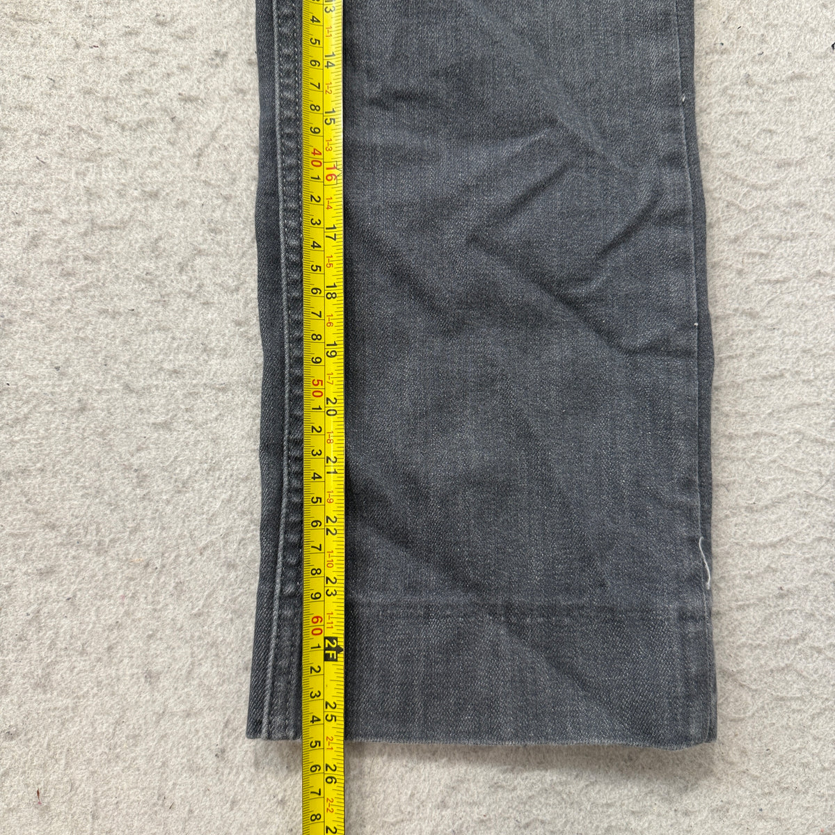 Zara Wide Leg Dark Gray Denim Jeans Size 8 photo 5