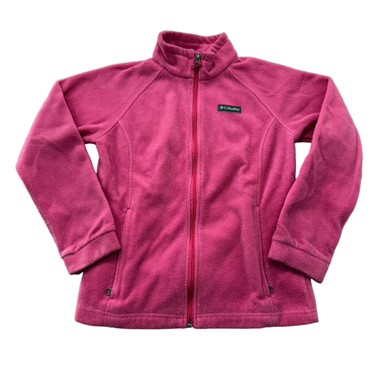 Columbia Women's Hot Pink Benton Springs Fleece Full Zip Jacket Outdoor Size L