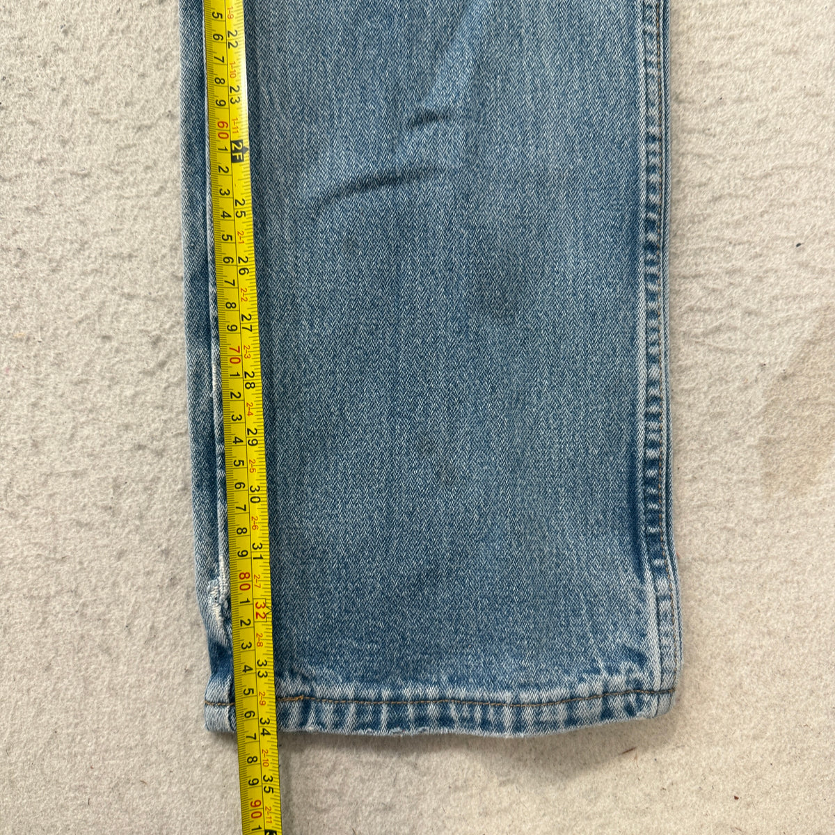 Vintage Wrangler 13MWZ Cowboy Cut Jeans Men's Light Wash USA Style Size 40x38 photo 5