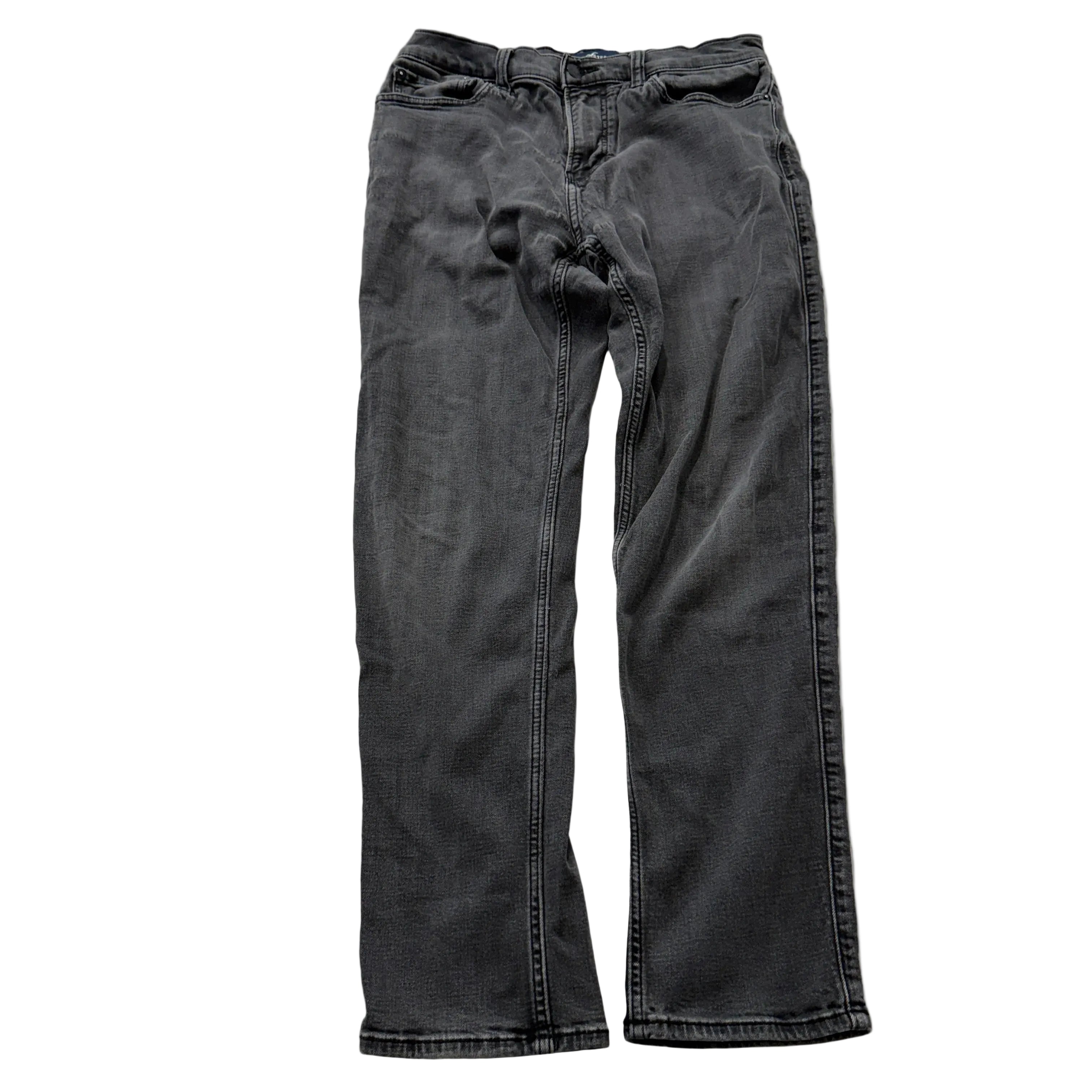 Hollister Athletic Skinny Men's Black Denim Jeans Advanced Stretch Size W32