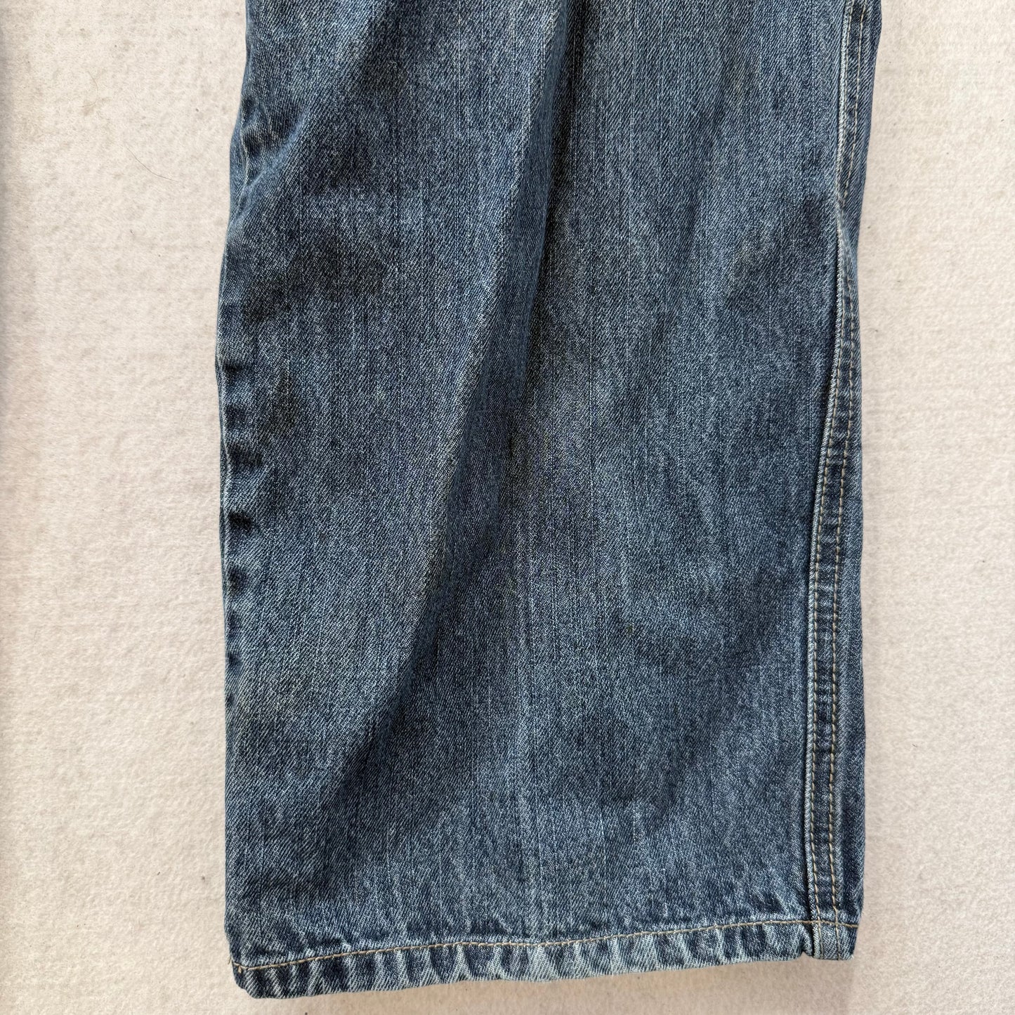 Marithe Francois Girbaud Men's Medium Blue Denim Baggy Carpenter Jeans Size 38M