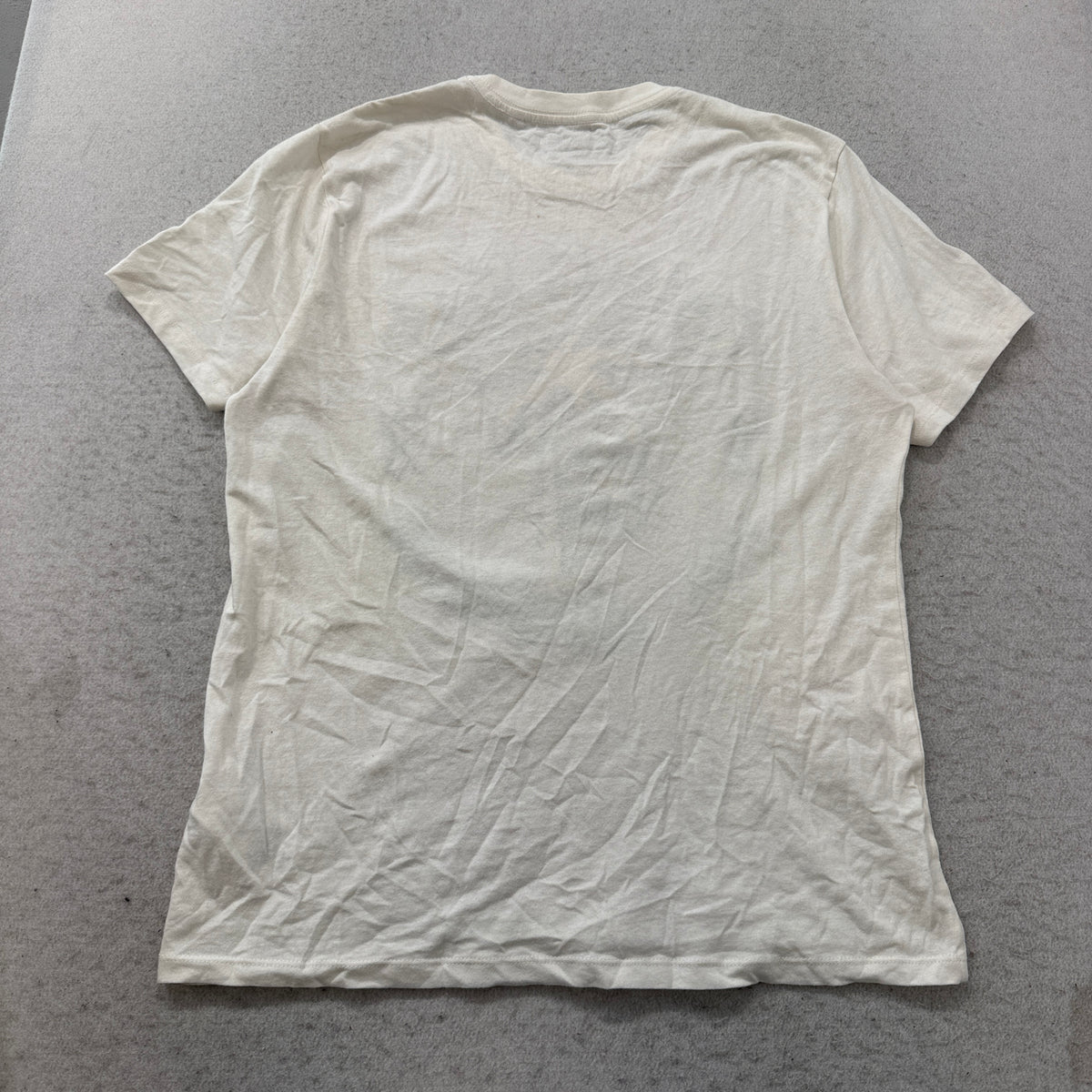 Guess LA cream palm chenille tee back