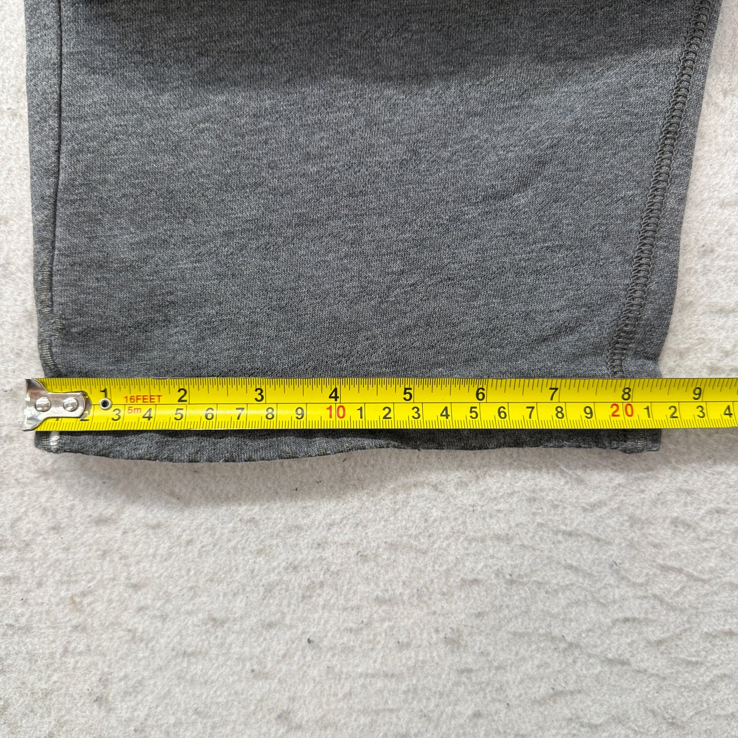 Nike Men's Charcoal Gray Fleece Sweatpants Elastic Waistband Pockets Size L