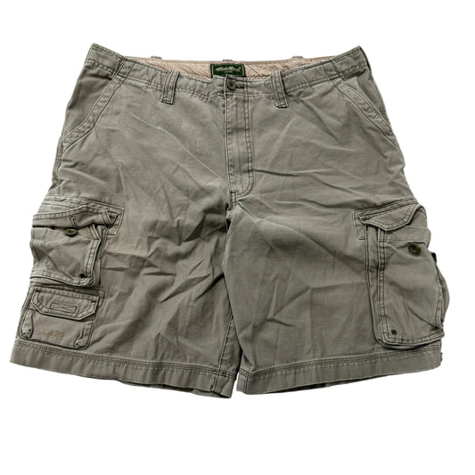 Eddie Bauer Cargo Shorts Men's Khaki Gray Cotton Utility Pockets Size 40 photo 1