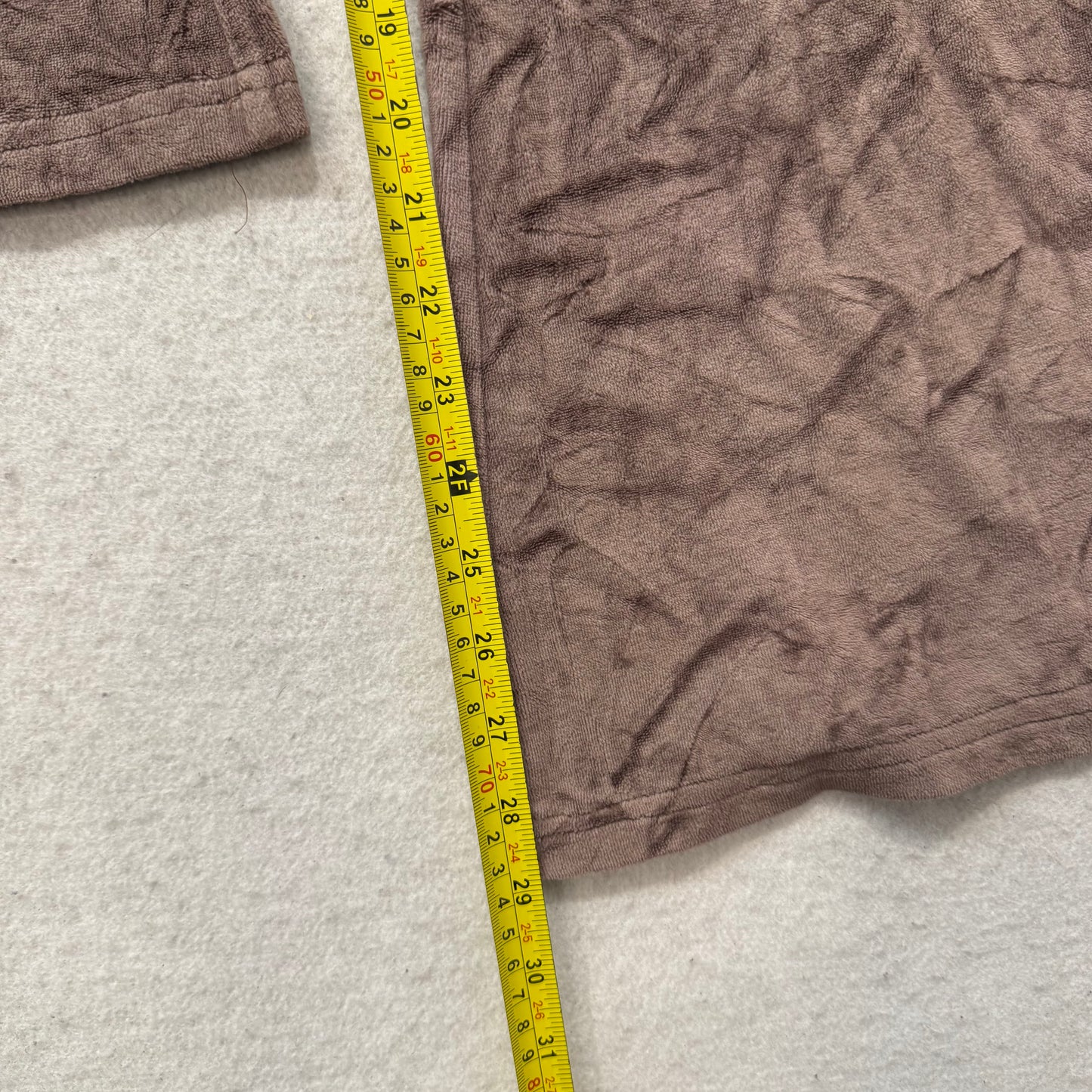 Vintage Juicy Couture Women Brown Velour Flared Leg Track Pant Drawstring Size S