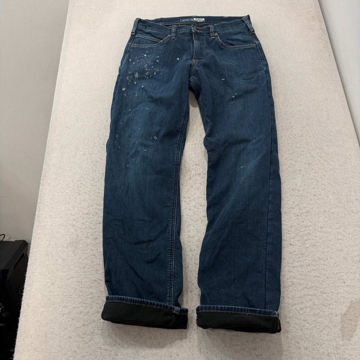 Carhartt Relaxed Fit Fleece Lined Jeans Size 32x34 photo 2
