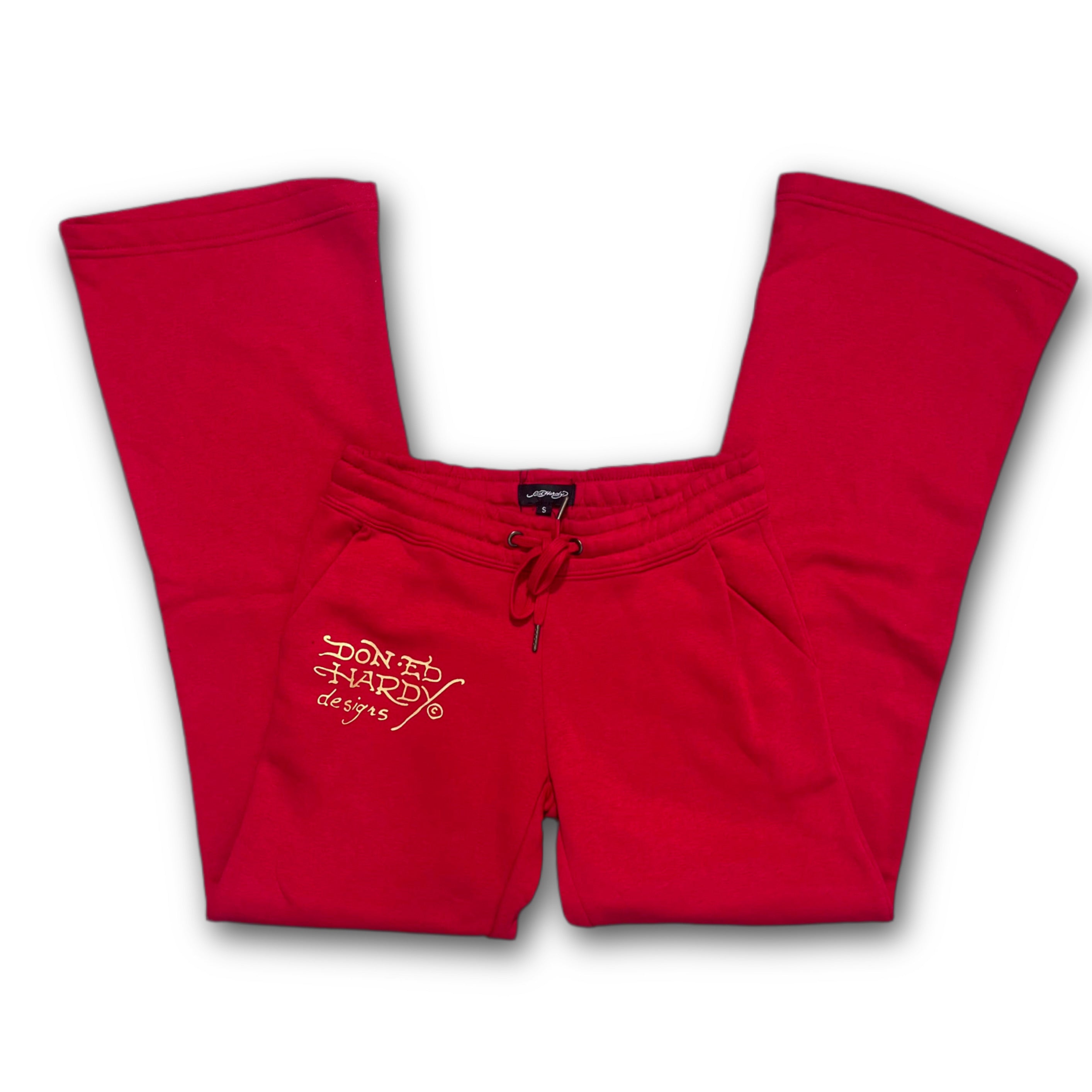 ED HARDY “Tiger Roar” RED FLARE PANTS