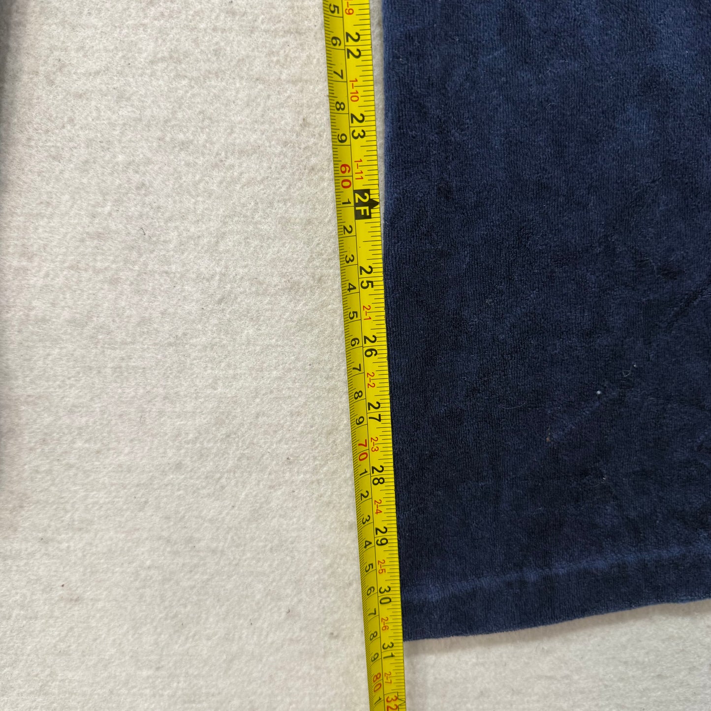 Vintage Juicy Couture Women Navy Blue Velour Flared Track Pant Loungewear Size L