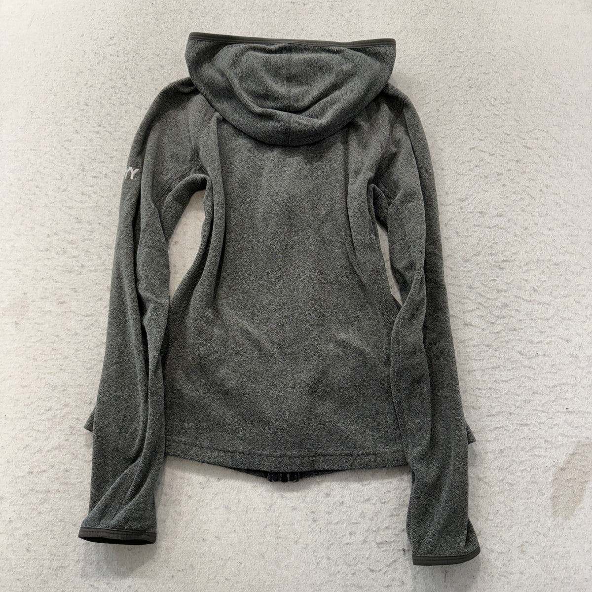 The North Face Womens Grey Fleece Full Zip Hoodie Size S photo 2