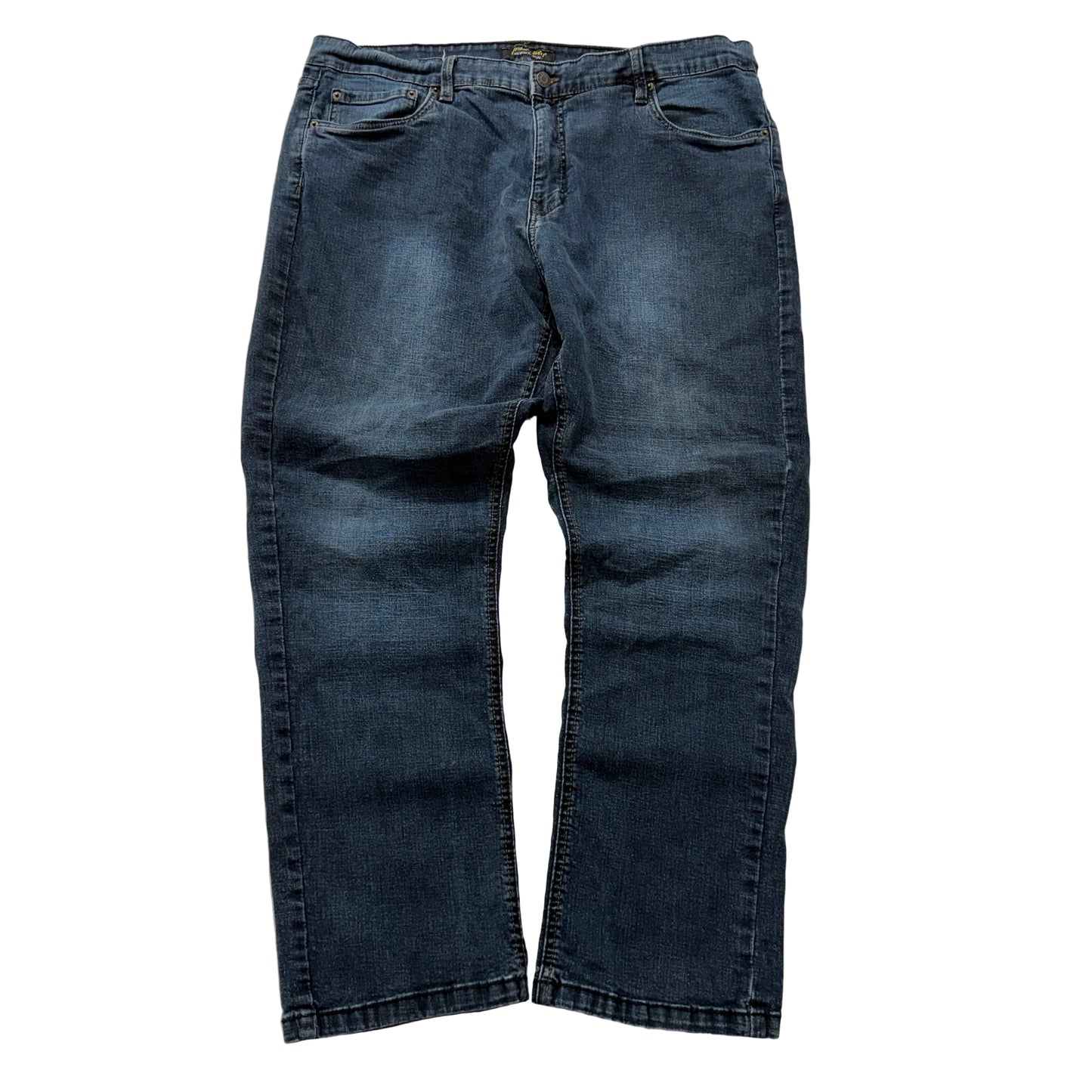 Urban Star Premium Men's Blue Denim Jeans Zip-Fly Pockets Classic Size 42x30