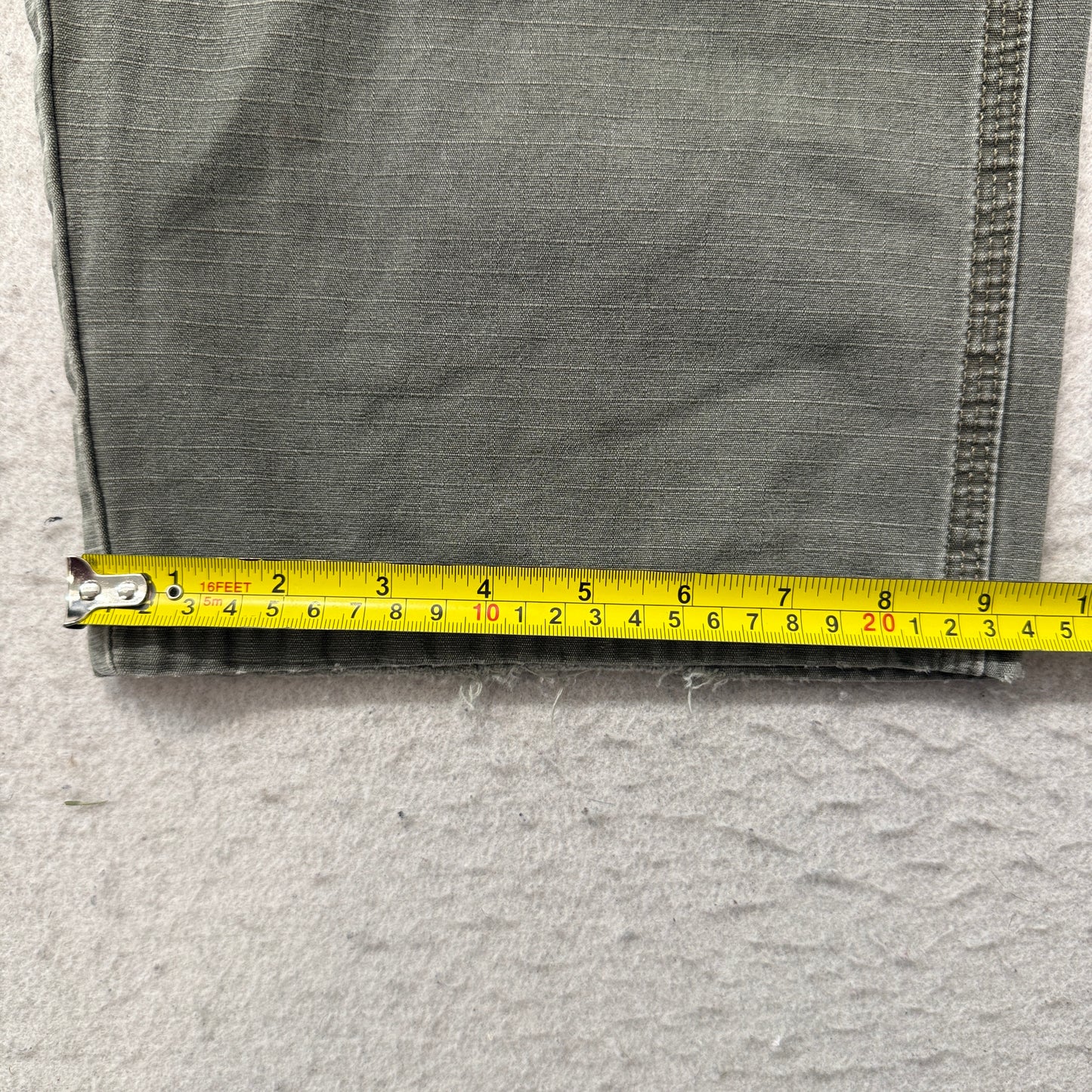 Wrangler Riggs Workwear Men Olive Green Carpenter Pants Pockets Classic Size W42