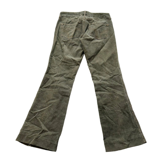 Hollister Women's Olive Green Corduroy Bootcut Pants 5-Pocket Design Size 5