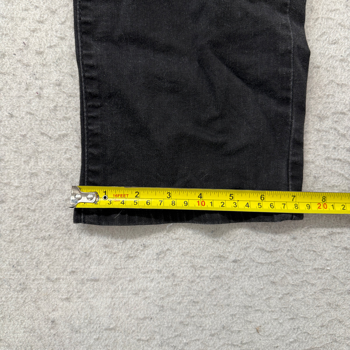 Levi's Denim Jeans Men's Black Wash Straight Leg Five Pocket Classic Size 30x32 photo 6