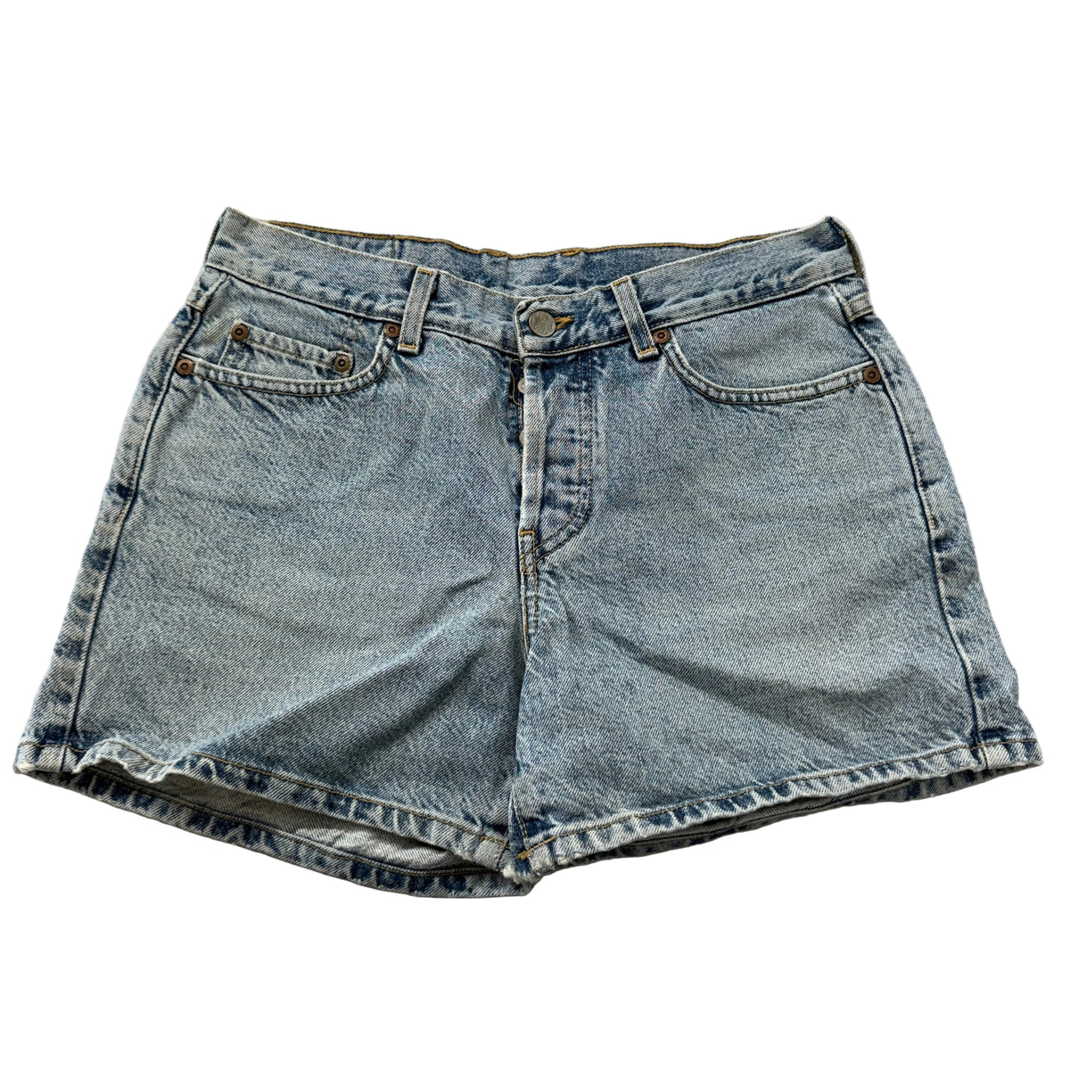 Lucky Brand Vintage Dungarees Light Wash Denim Shorts USA Size 8 photo 1