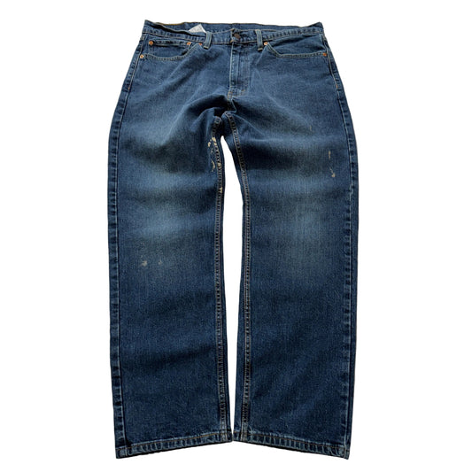 Levi's 505 Men's Blue Straight Denim Jeans Pocket Zip-Fly Classic Size W36xL30