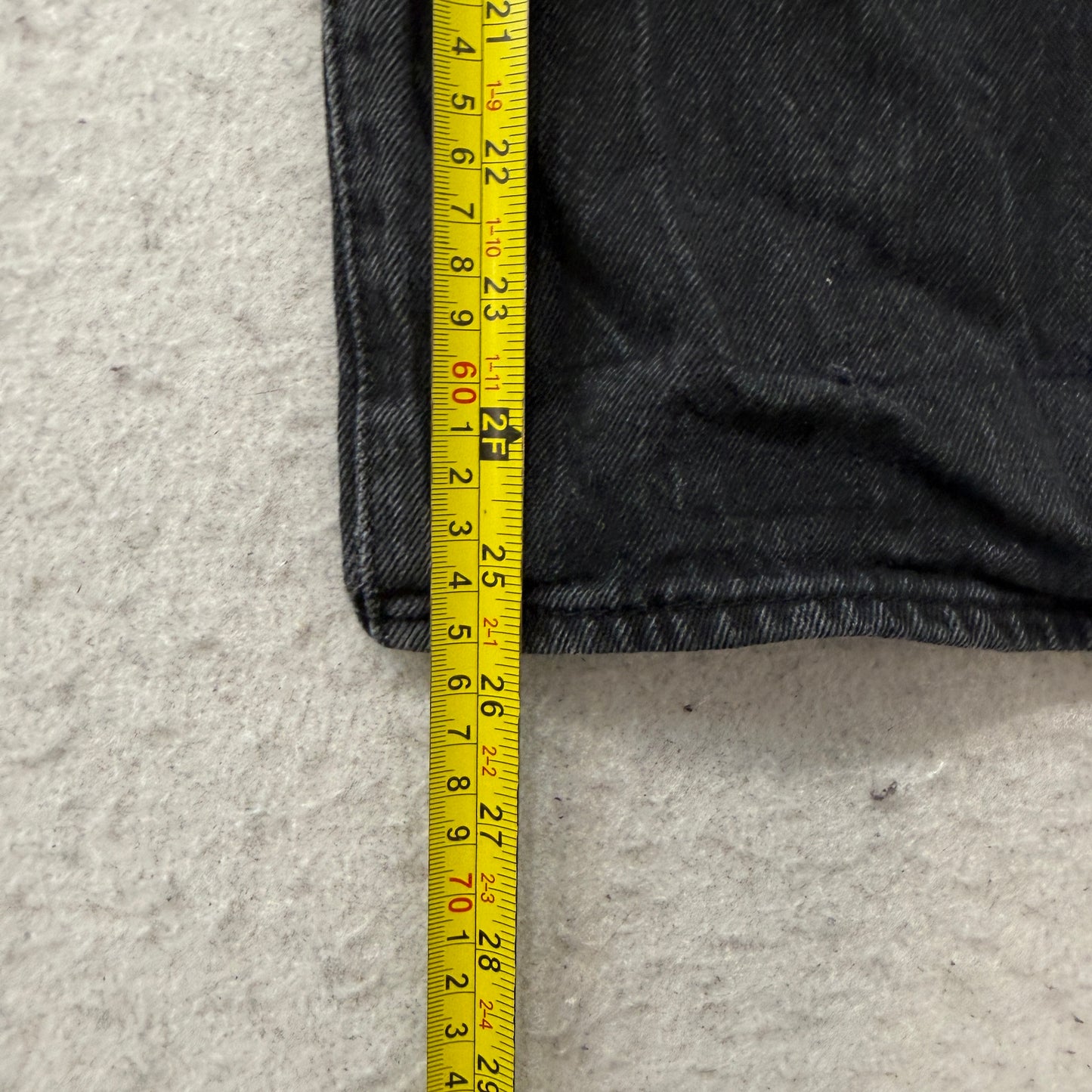Levi's 501 Waterless Men's Black Denim Jeans Zip-Fly Pockets Classic Size 36x30