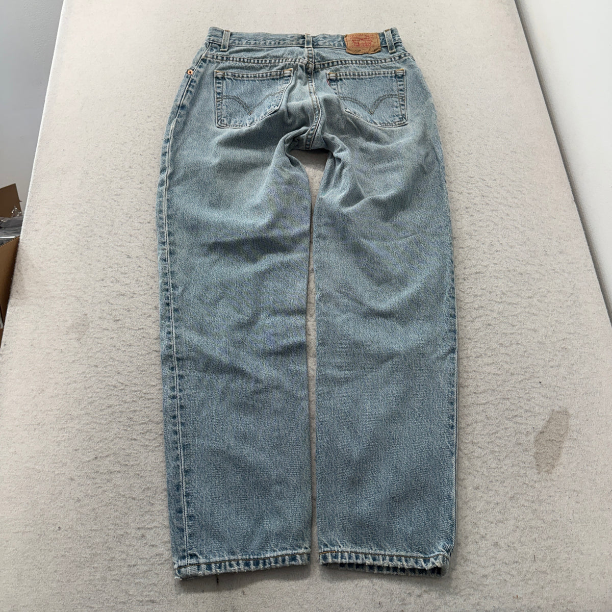 VTG Levi's 550 Classic Relaxed Womens Light Wash Tapered Leg Jeans Size 12 MIS M