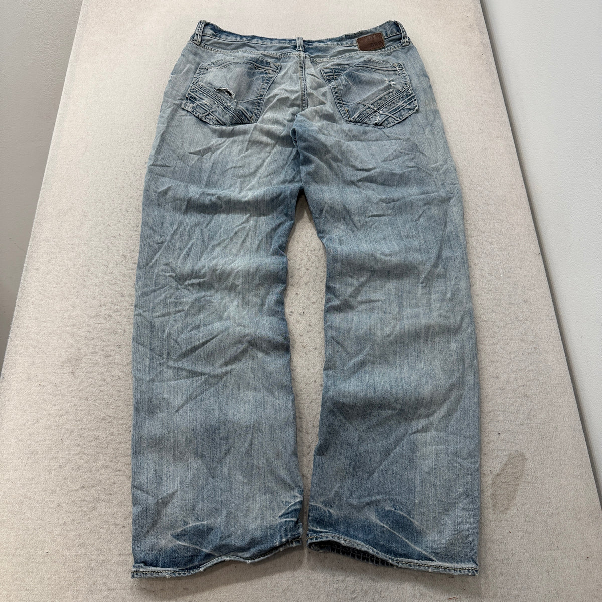 BKE Seth Light Wash Distressed Jeans Size 36 photo 2