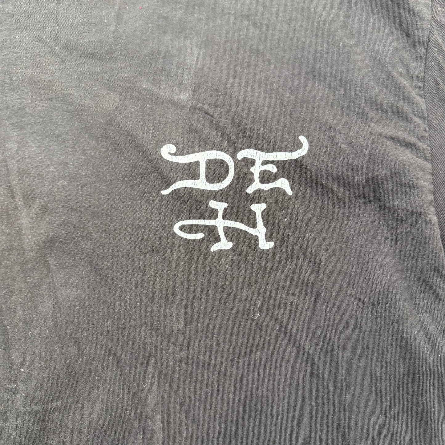 Ed Hardy Japan Wolf Men's Black Cotton T-Shirt Short Sleeves Graphic Tee Size XL