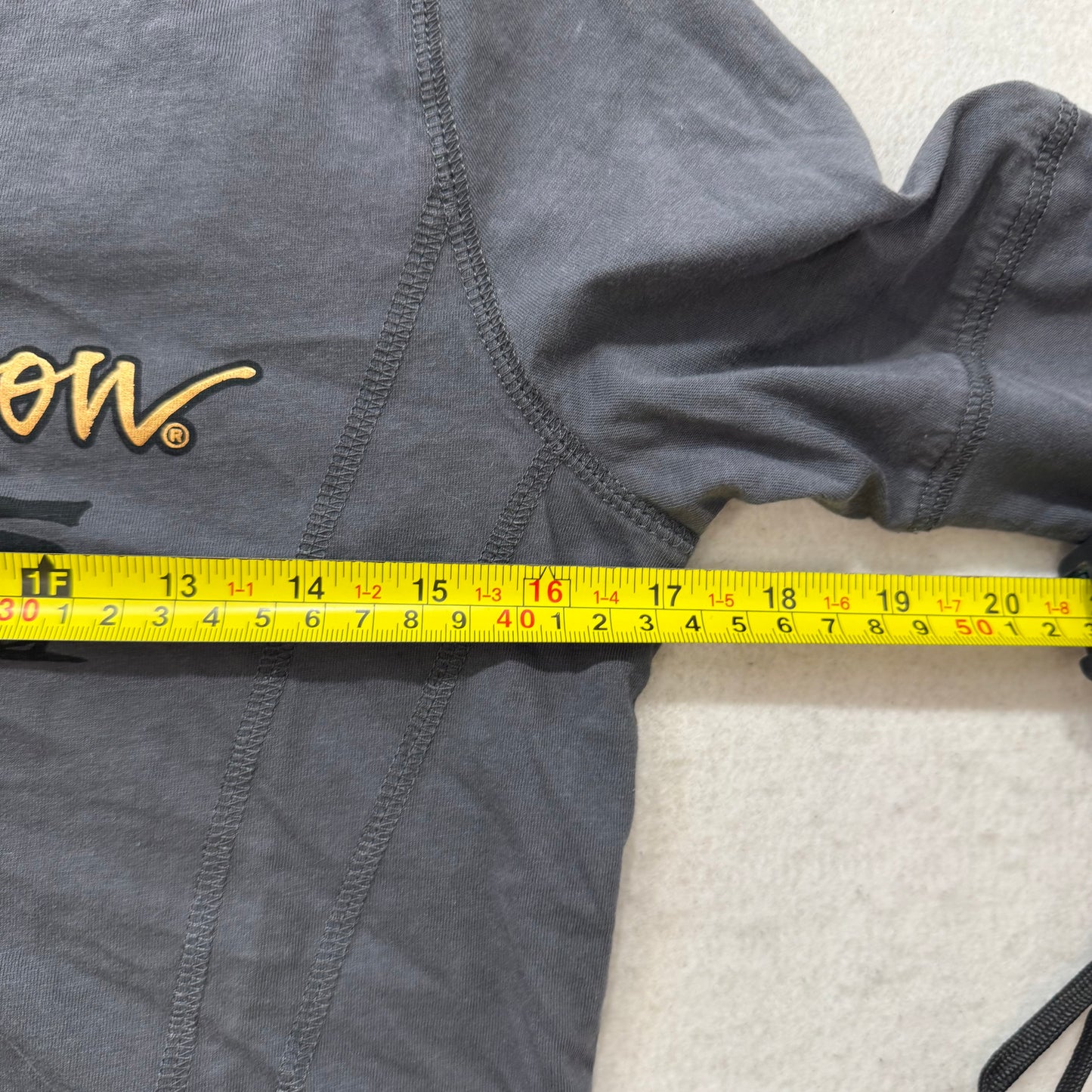 Harley-Davidson 115th Anniversary Women's Dark Gray Notch Neck T-Shirt Size S