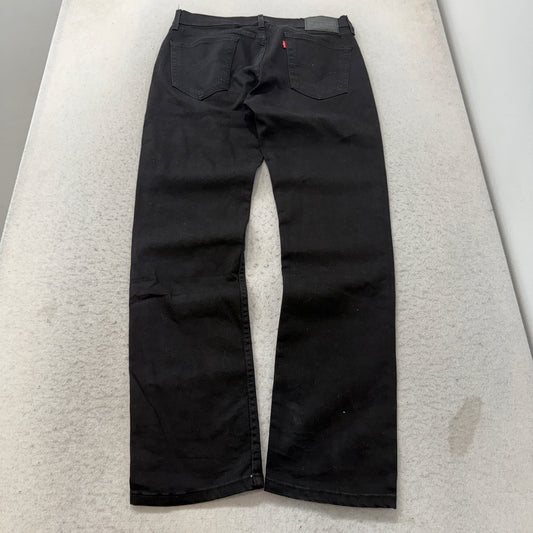 Levis Black Straight Leg Jeans Size 34x32 photo 2