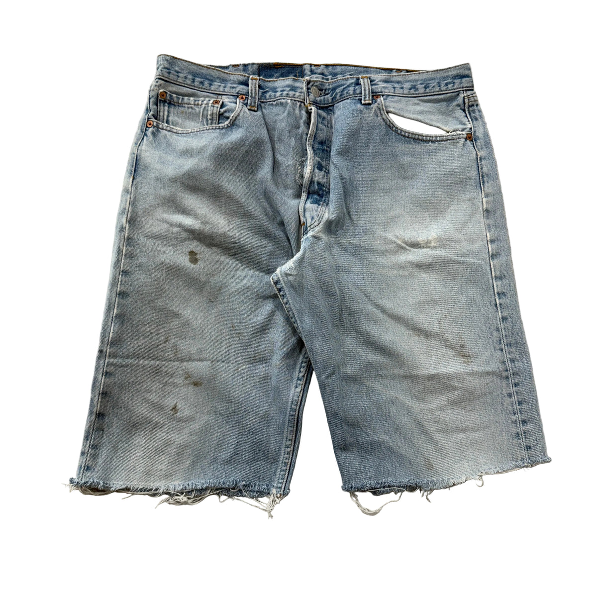 Levis Vintage 501xx Cutoff Denim Shorts Size 40 photo 1