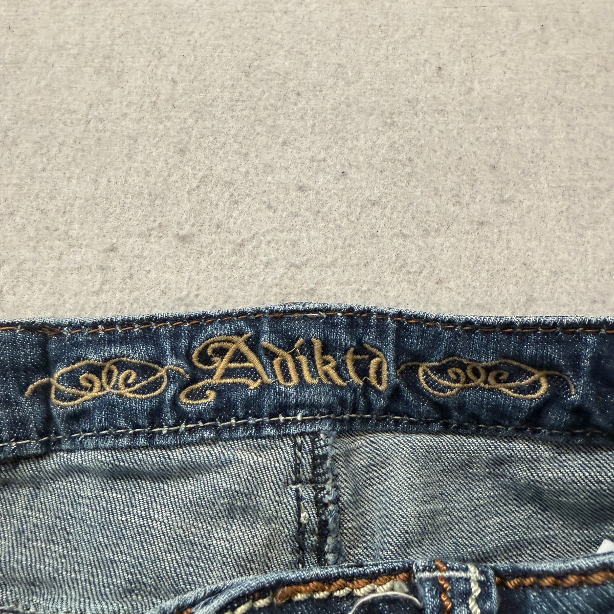 Adiktd Embellished Pocket Boot Cut Jeans Medium Wash Size 4 photo 3