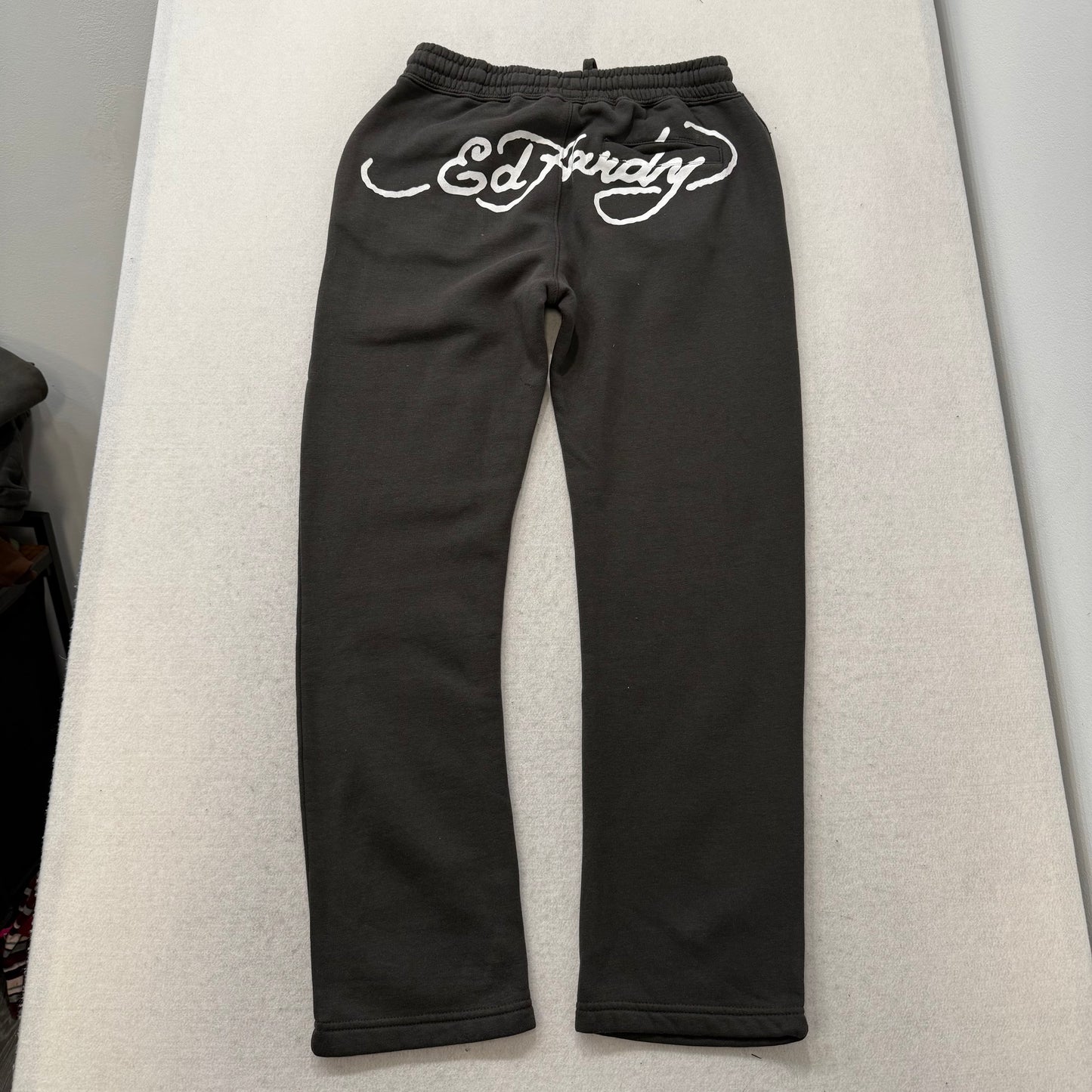 ED HARDY “NYC Skull” CHARCOAL GRAPHIC PANTS