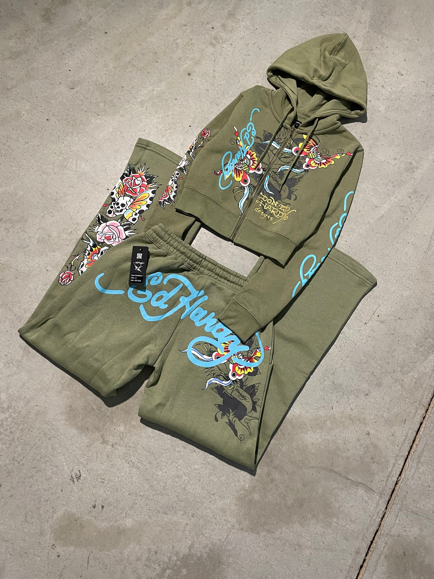 ED HARDY “BUTTERFLIES” SAGE SET