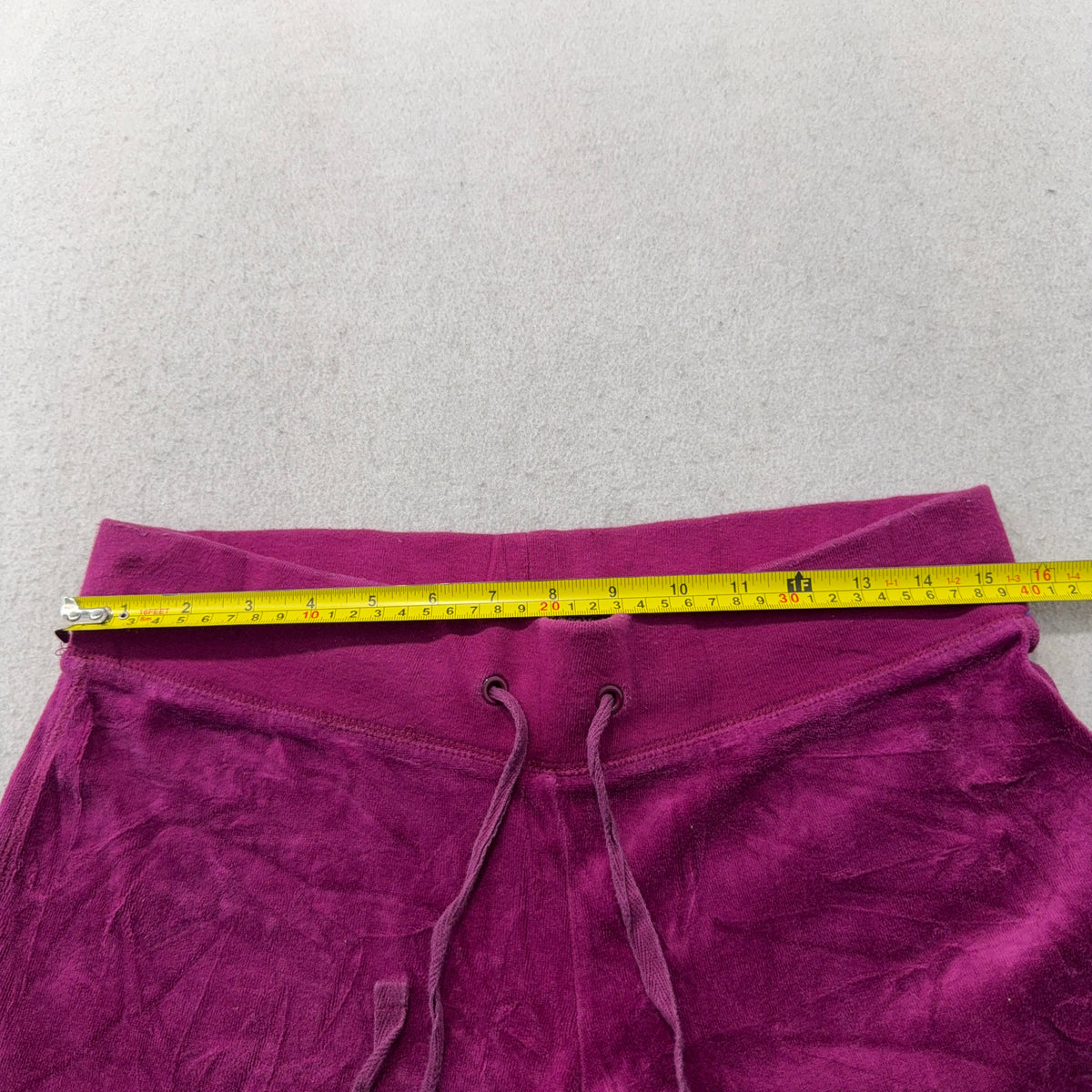 Juicy Couture Women's Magenta Velour Flared Leg Track Pants Loungewear Size M