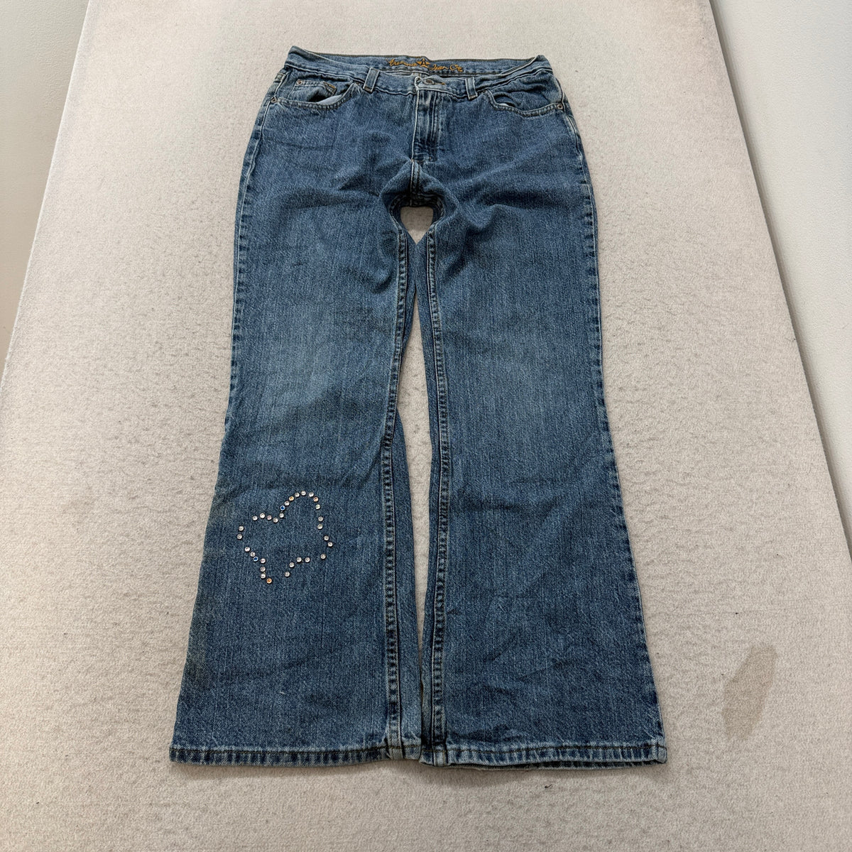 Arizona Jean Co. Flare Jeans Medium Wash Size 15 photo 1