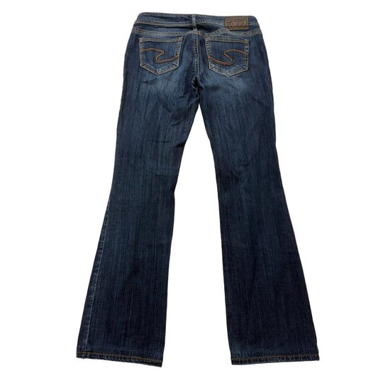 Silver Aiko Women's Dark Wash Blue Denim Bootcut Jeans Streetwear Y2K Size 29