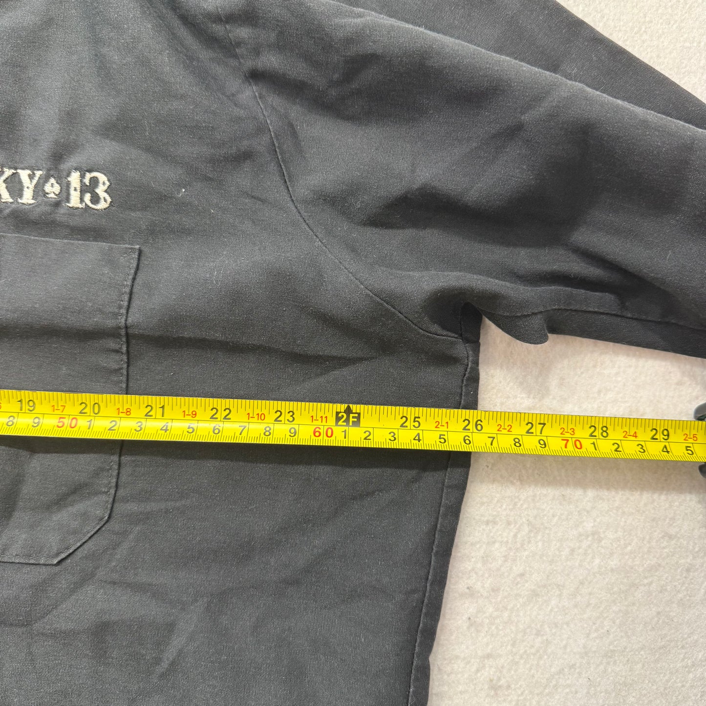 Lucky 13 Hot Rod Men's Black Short Sleeve Button Down Work Shirt Size XL