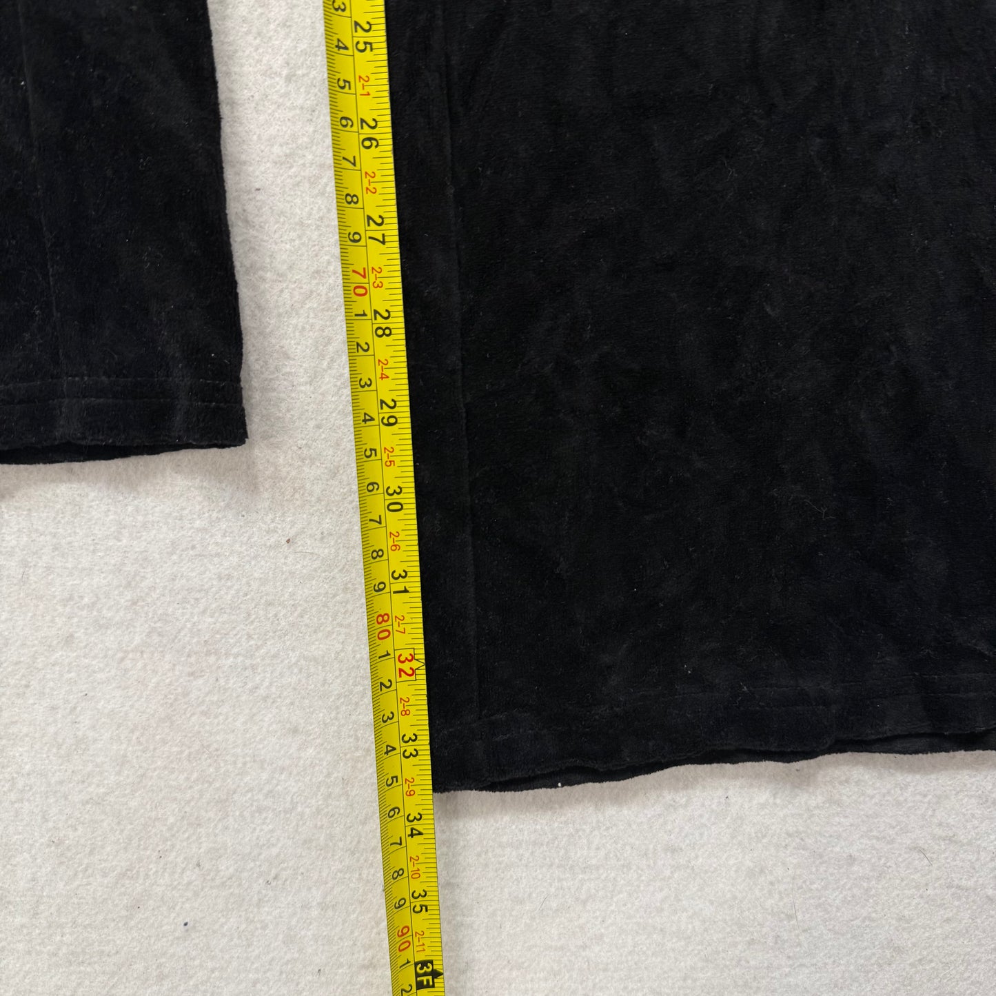 Juicy Couture Womens Midnight Black Velour Flared Track Pant Low Rise Y2K Size L
