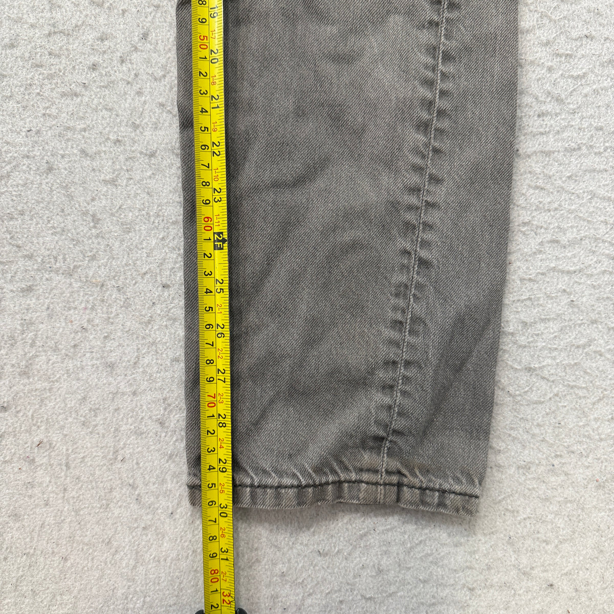 Levis 508 Regular Taper Gray Jeans Size 33x32 photo 5