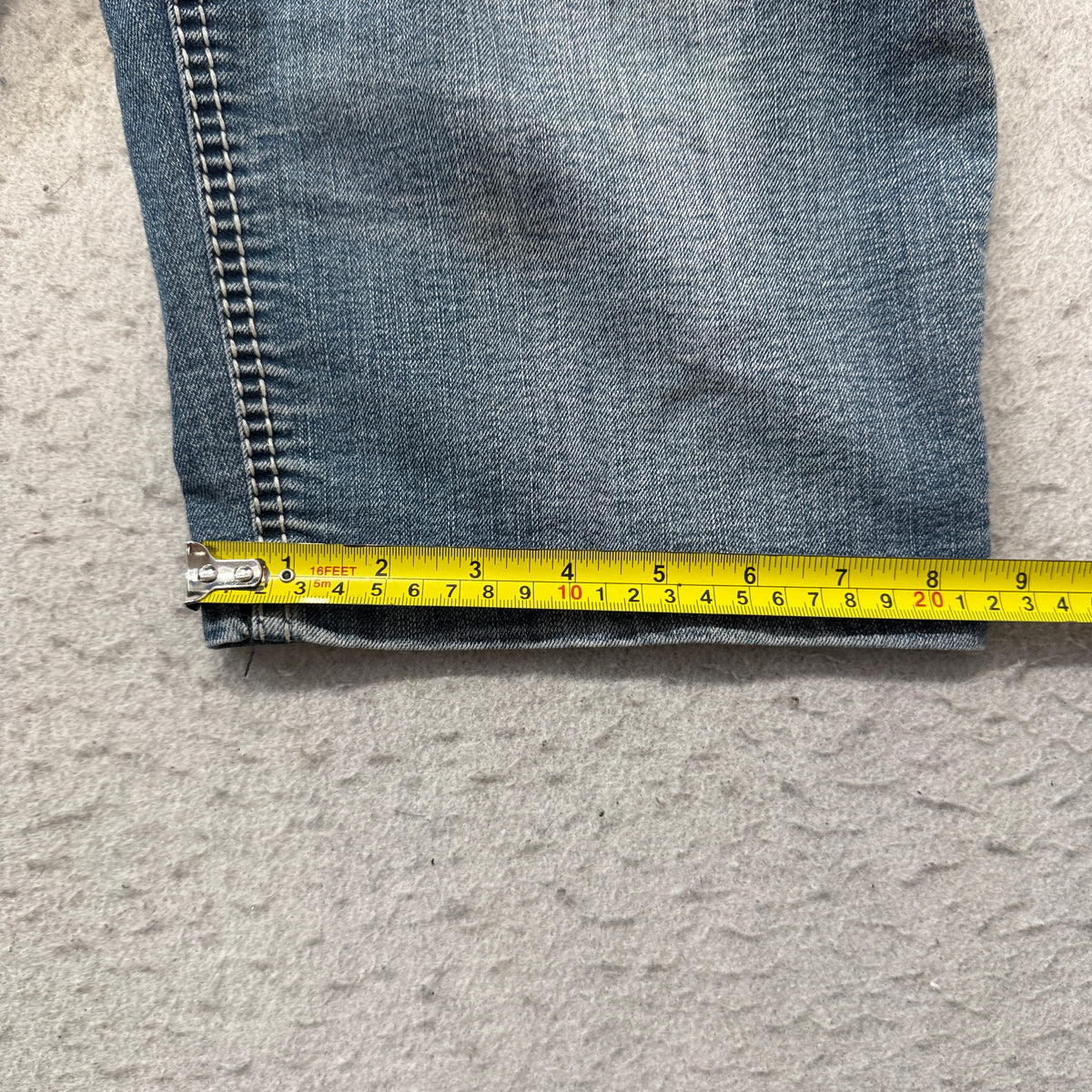 Xhilaration Bermuda Denim Shorts Women's Medium Wash Flap Pockets Size XL photo 6