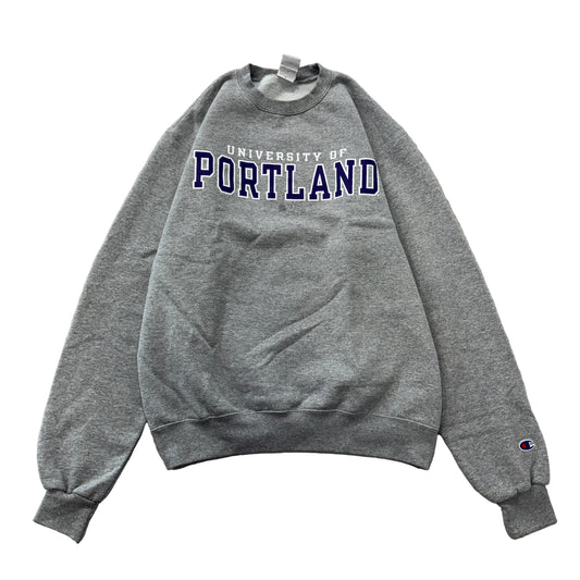 Champion University of Portland Grey Crewneck Sweatshirt Size M photo 1